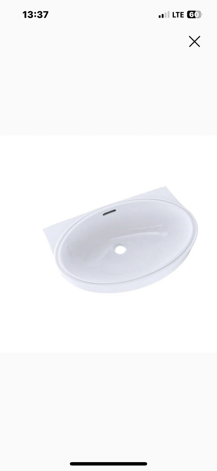 TOTO LT548G01 Undercounter Lavatory Sink, Cotton with SanaGloss glaze -new-