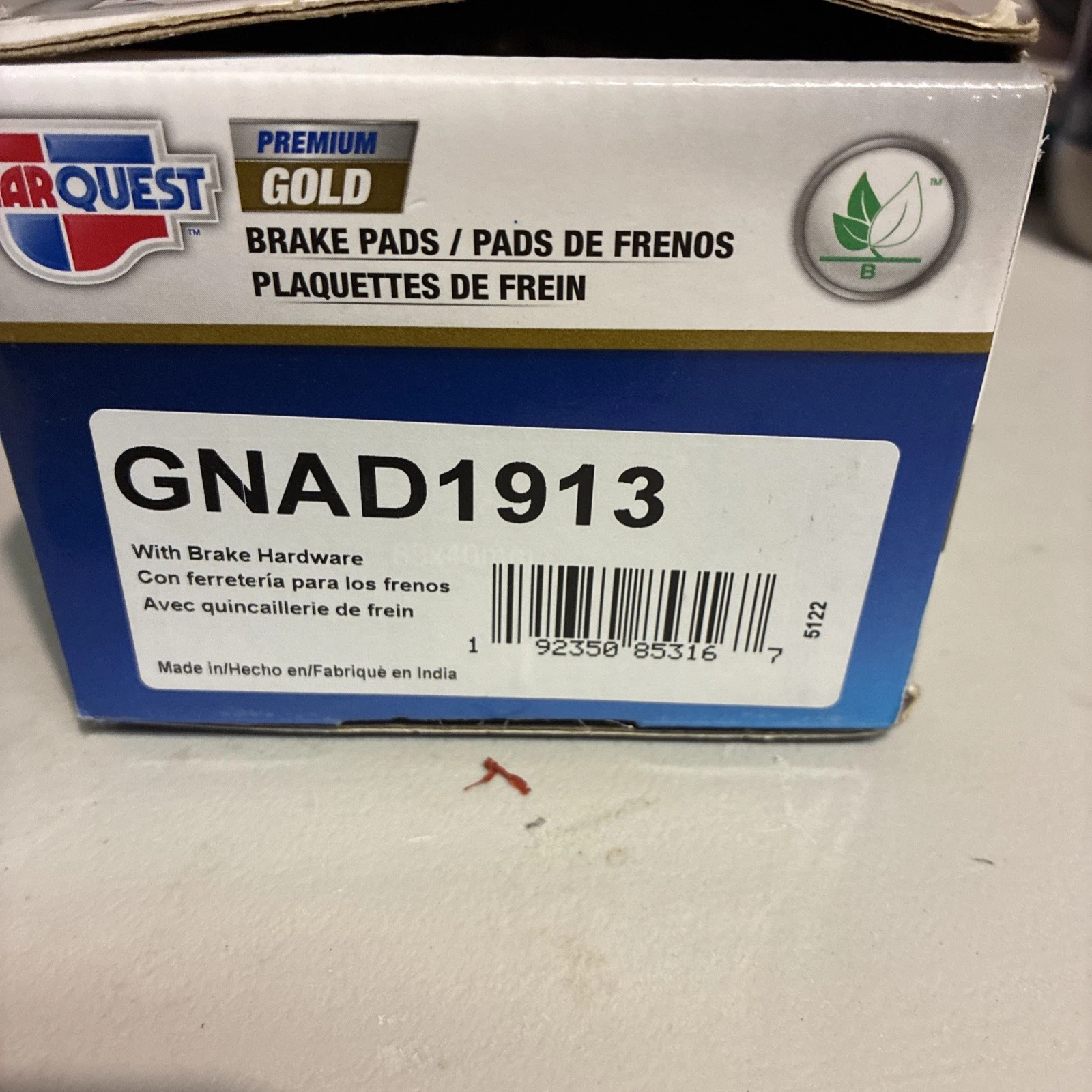 Disc Brake Pad Set-Premium Gold Ceramic Front Brake Pads CARQUEST GNAD1913 NOS