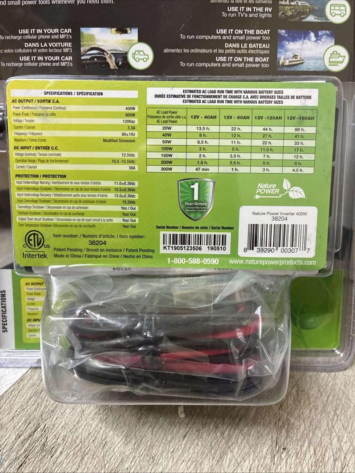Nature Power 400-Watt Modified Sine Wave Inverter - Image 4