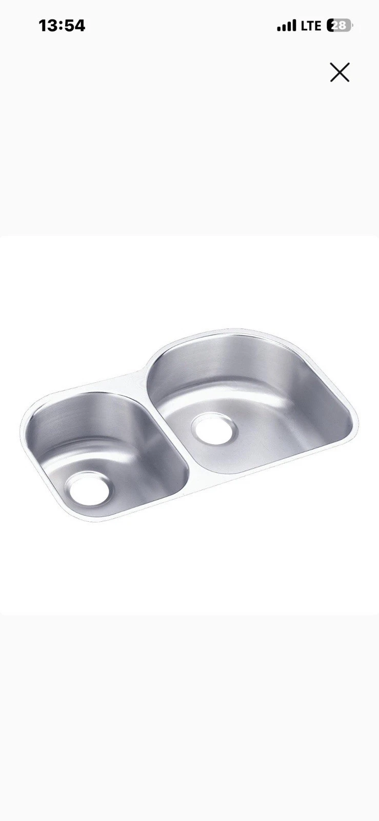 Elkay ELUH3119L Undermount Double Basin Sink